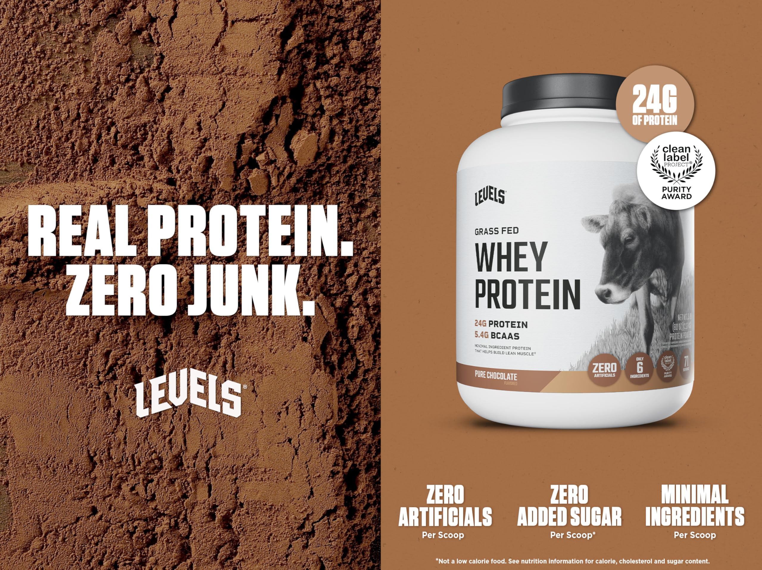 Levels Whey Protéine – texture crèmeuse prête à mélanger rapidement.