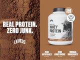 Levels Whey Protéine – texture crèmeuse prête à mélanger rapidement.