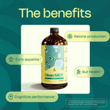 LevelUp Clean MCT Oil ajouté à un smoothie pour énergie durable et texture lisse.