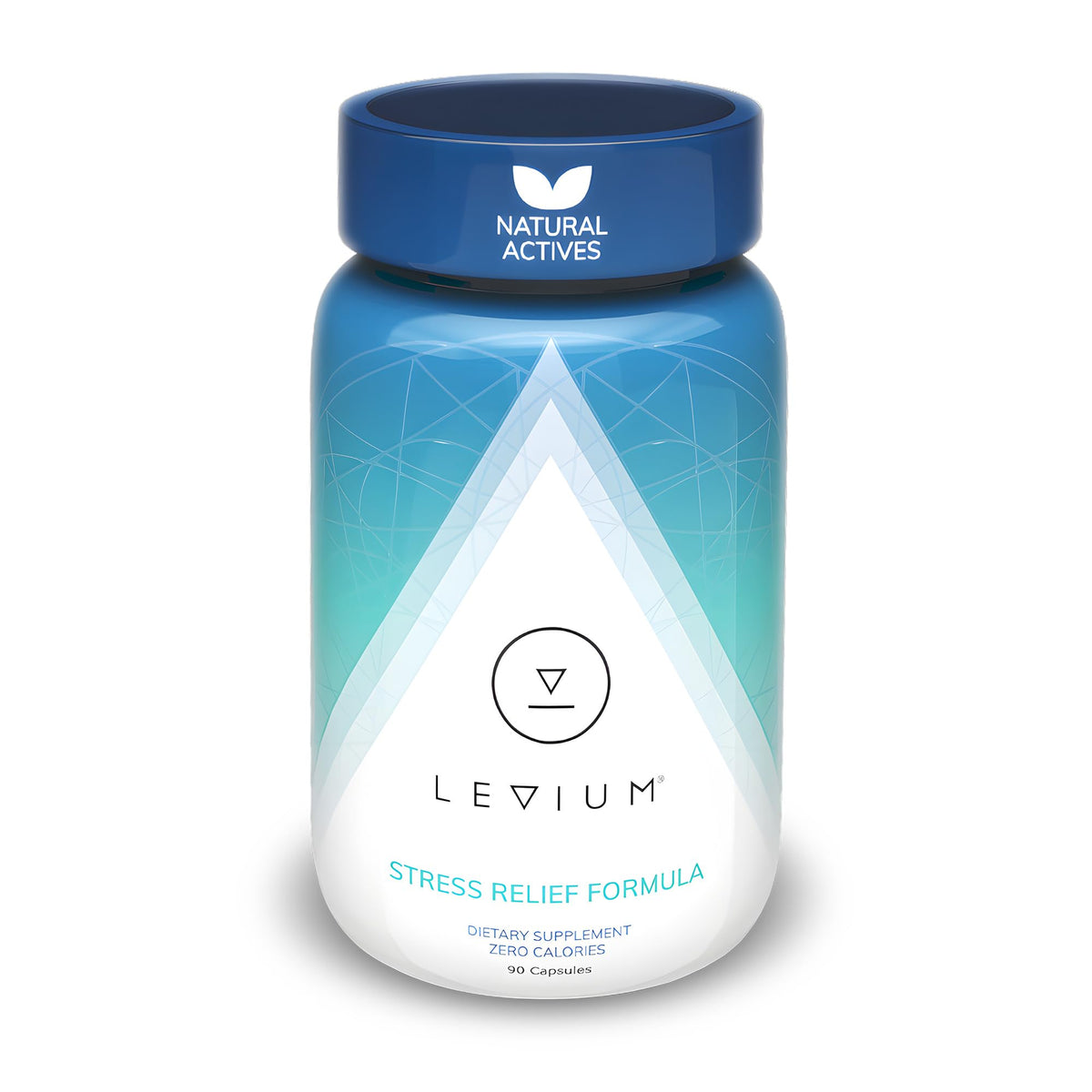 Levium – bouteille montrant le flacon pratique pour un calme potentiel dans une journée chargée.