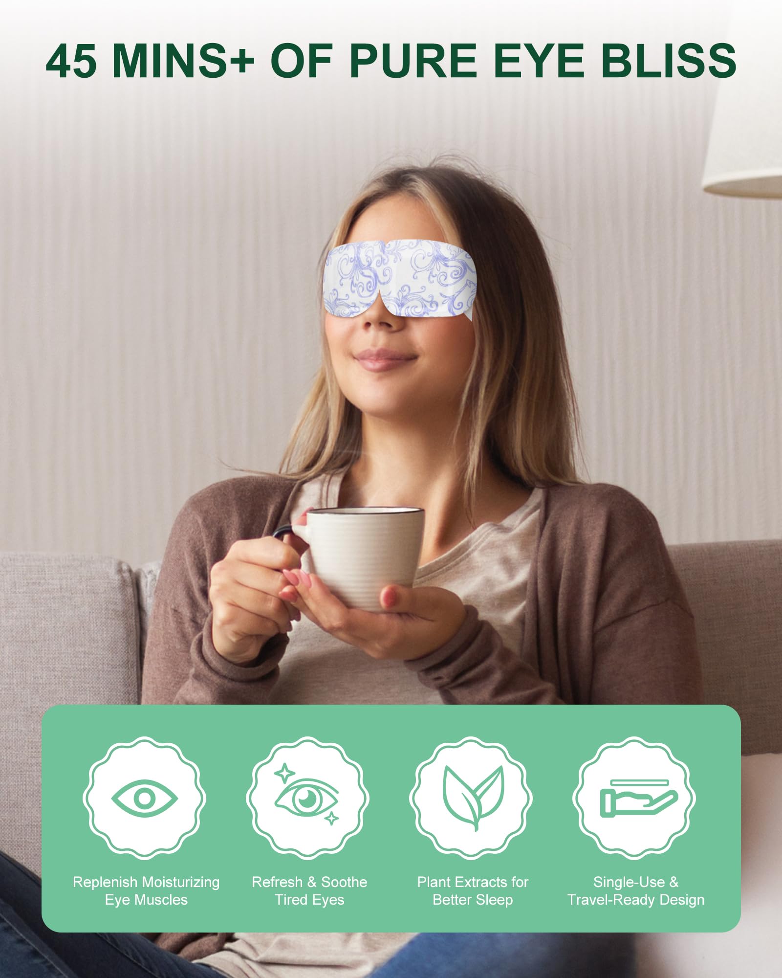 LEXNHOM masque yeux à deux tailles pour ajustement confortable
