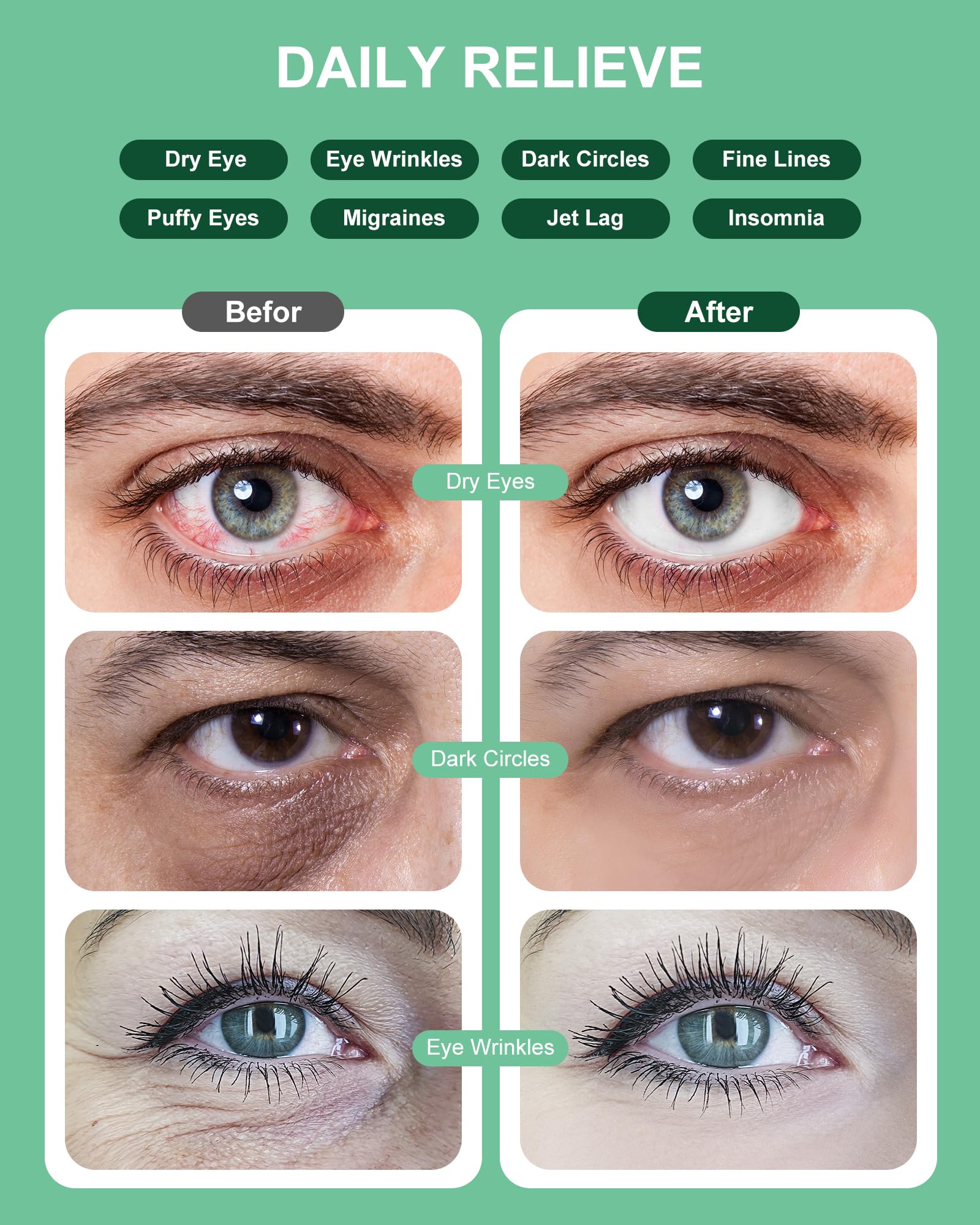 LEXNHOM masque yeux usage bureau et voyage en déplacement