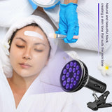 Lampe LGEXRCH: lumière violette apaisante dirigée vers le visage.