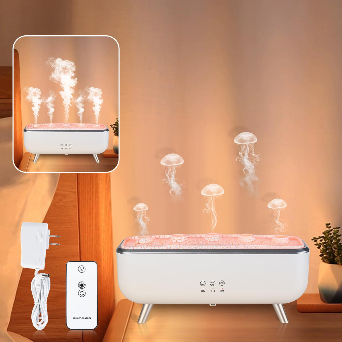 LIARTY diffuseur meduse 300ml – brume apaisante et durable.