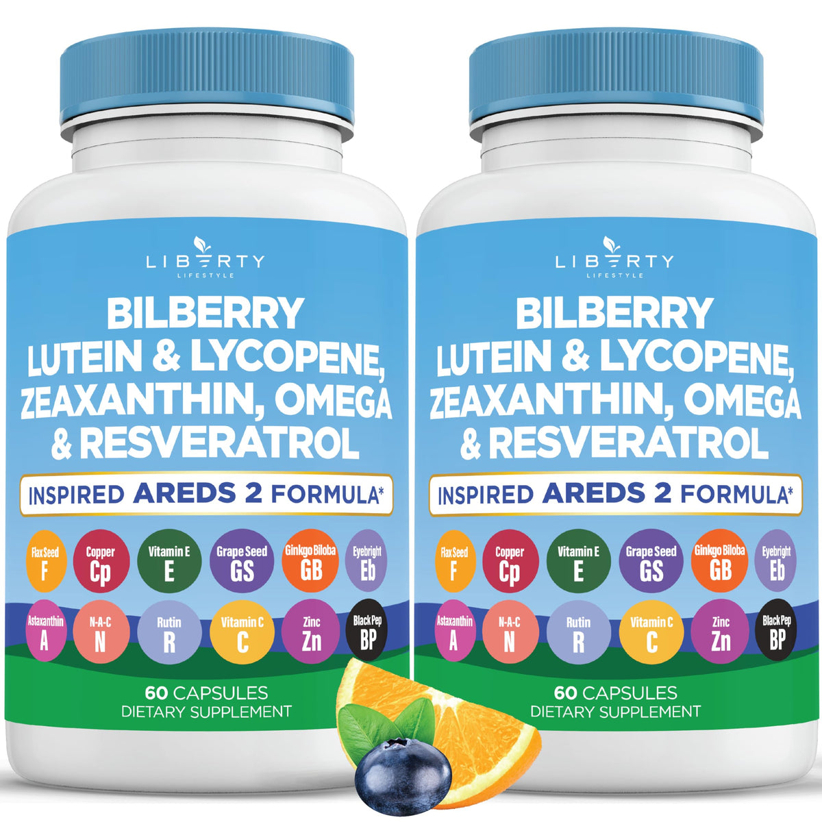 Liberty Lifestyle: capsules myrtille et lutéine pour un soutien visuel potentiel.