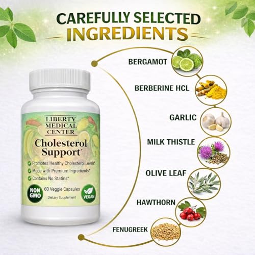 Liberty Medical Center Cholesterol Formula – bergamot: extrait naturel pour le soutien du métabolisme.