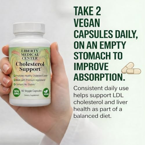 Liberty Medical Center Cholesterol Formula – extrait-d-ail: soutien potentiel au métabolisme autour du cholestérol.