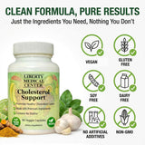 Liberty Medical Center Cholesterol Formula – feuilles-d-olivier: profil naturel pour le foie et le cœur.