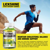 Gommes à croquer Lickshine, goût lime, option pratique pour une collation saine.