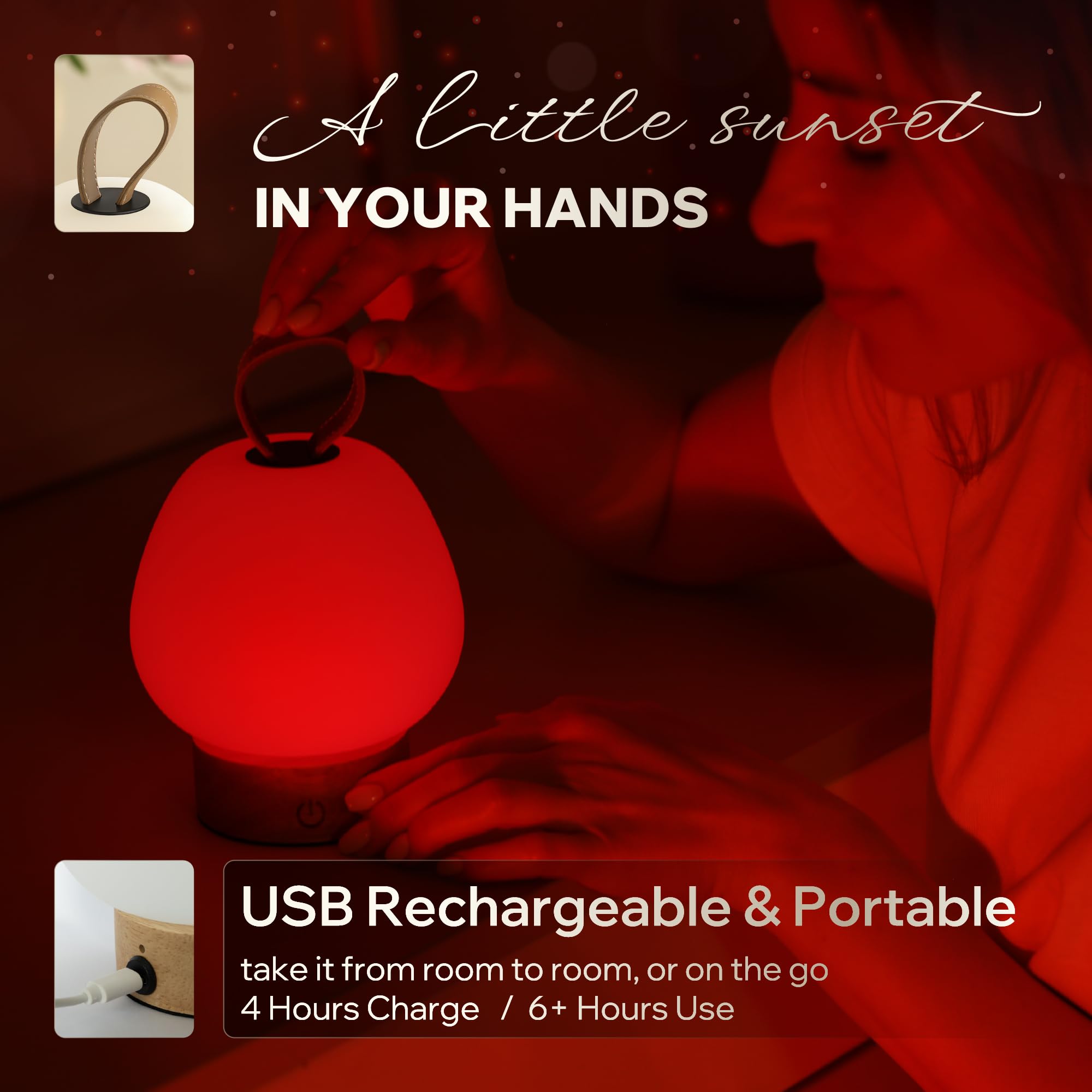 Liderstar lampe rouge 660 nm compacte et facile à emporter en voyage.