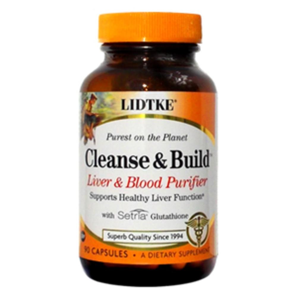 Capsules Lidtke Cleanse et Build, bouteille: soutien potentiel du foie et du bien-être.