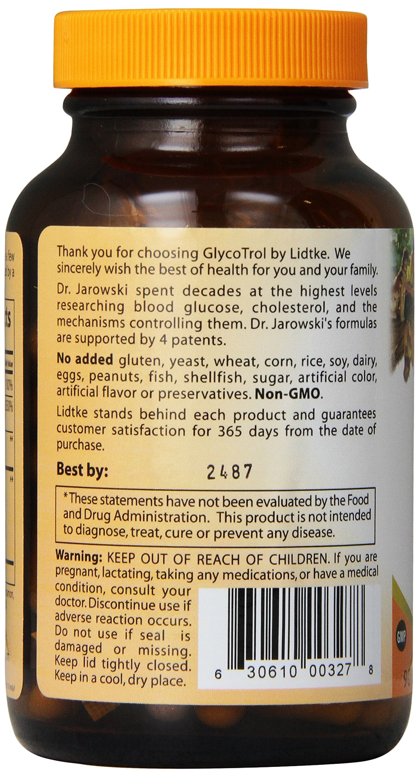 Lidtke Glycotrol - capsules ensemble, peut soutenir une glycémie stable.