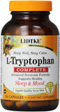 Lidtke L-Tryptophane Complete - Bouteille de capsules, soutien potentiel au sommeil et à l'humeur.