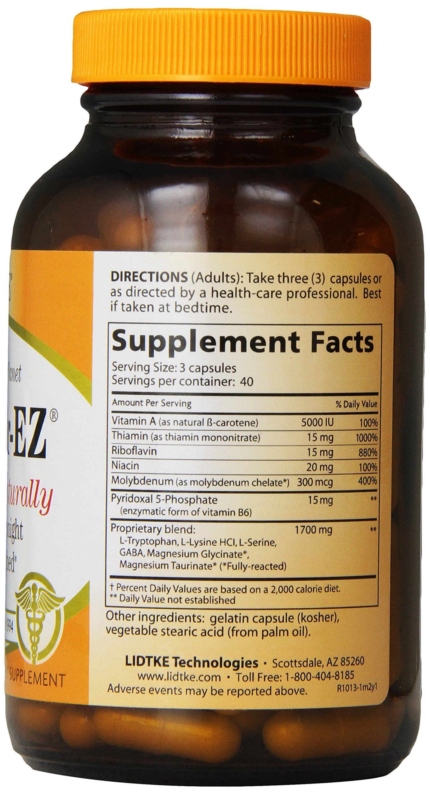 Capsules Slumber-EZ prêtes à ingérer, format discret pour un rituel du soir.