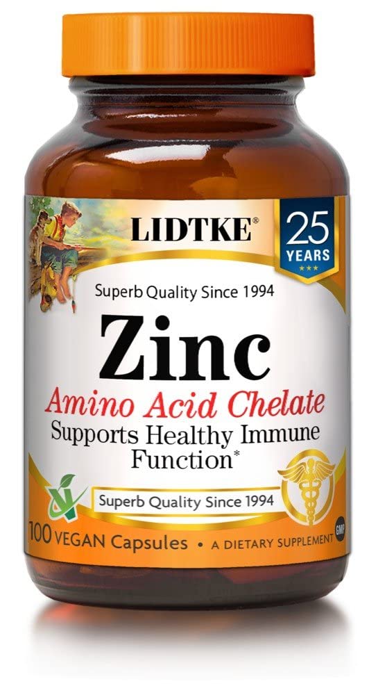 LIDTKE Zinc 100 VegCap, capsule végétale pratique pour la routine quotidienne