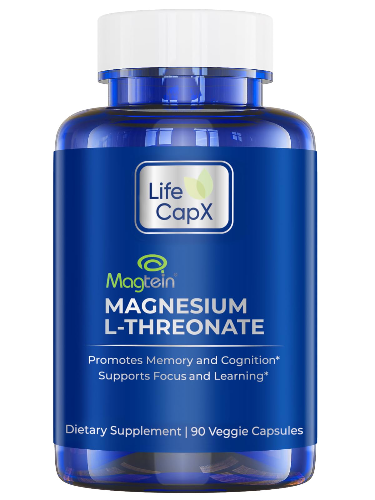 Gélules Magtein LIFE CAPX dans la boîte, soutien potentiel à la mémoire.