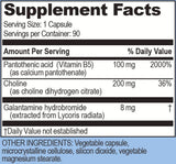 Life Enhancement Galantamind flacon et capsules, mémoire et attention potentielles.