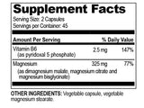 Étiquette Life Enhancement Ultra Triple Magnesium recto pour information claire