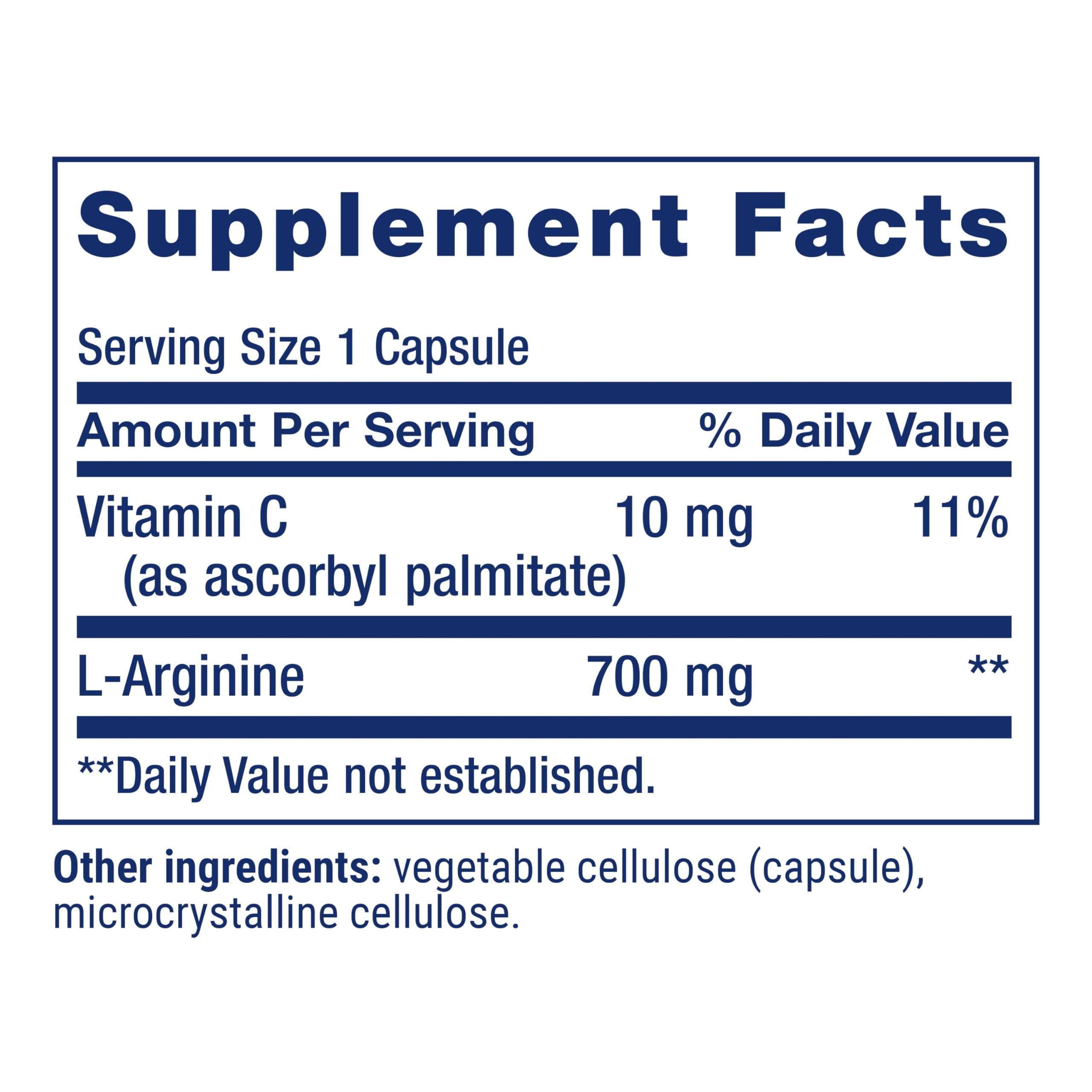 Life Extension L-Arginine Caps : gélules faciles à prendre chaque jour.