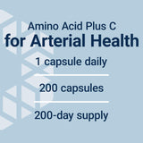 Life Extension L-Arginine Caps : ingrédients clés L-arginine et vitamine C.