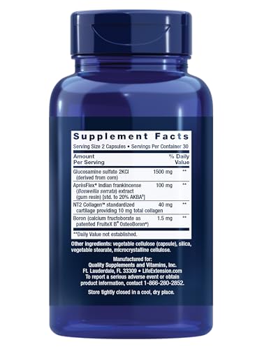 Life Extension ArthroMax Advanced NT2 glucosamine – comprimés, confort articulaire potentiel.