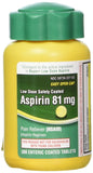 Life Extension aspirine 81 mg entérique boîte: soulage temporairement les douleurs mineures.