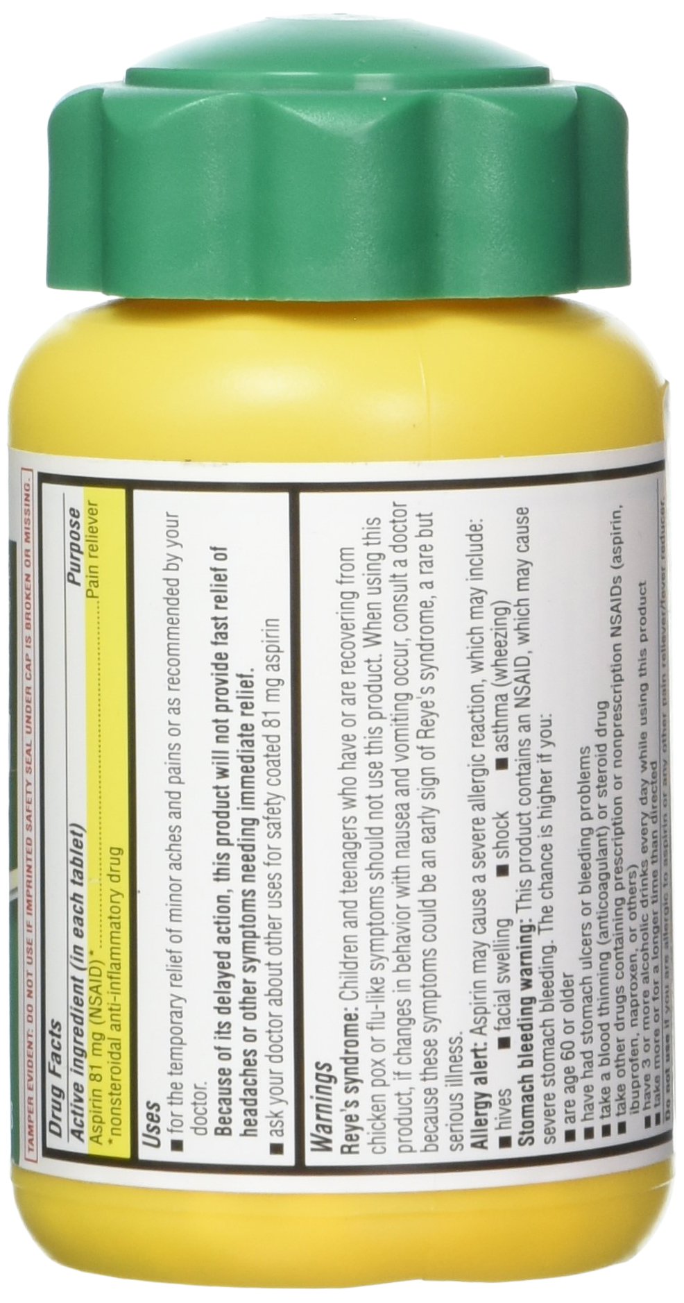 Life Extension aspirine 81 mg tablettes entériques: utilisation pratique pour douleurs mineures quotidiennes.