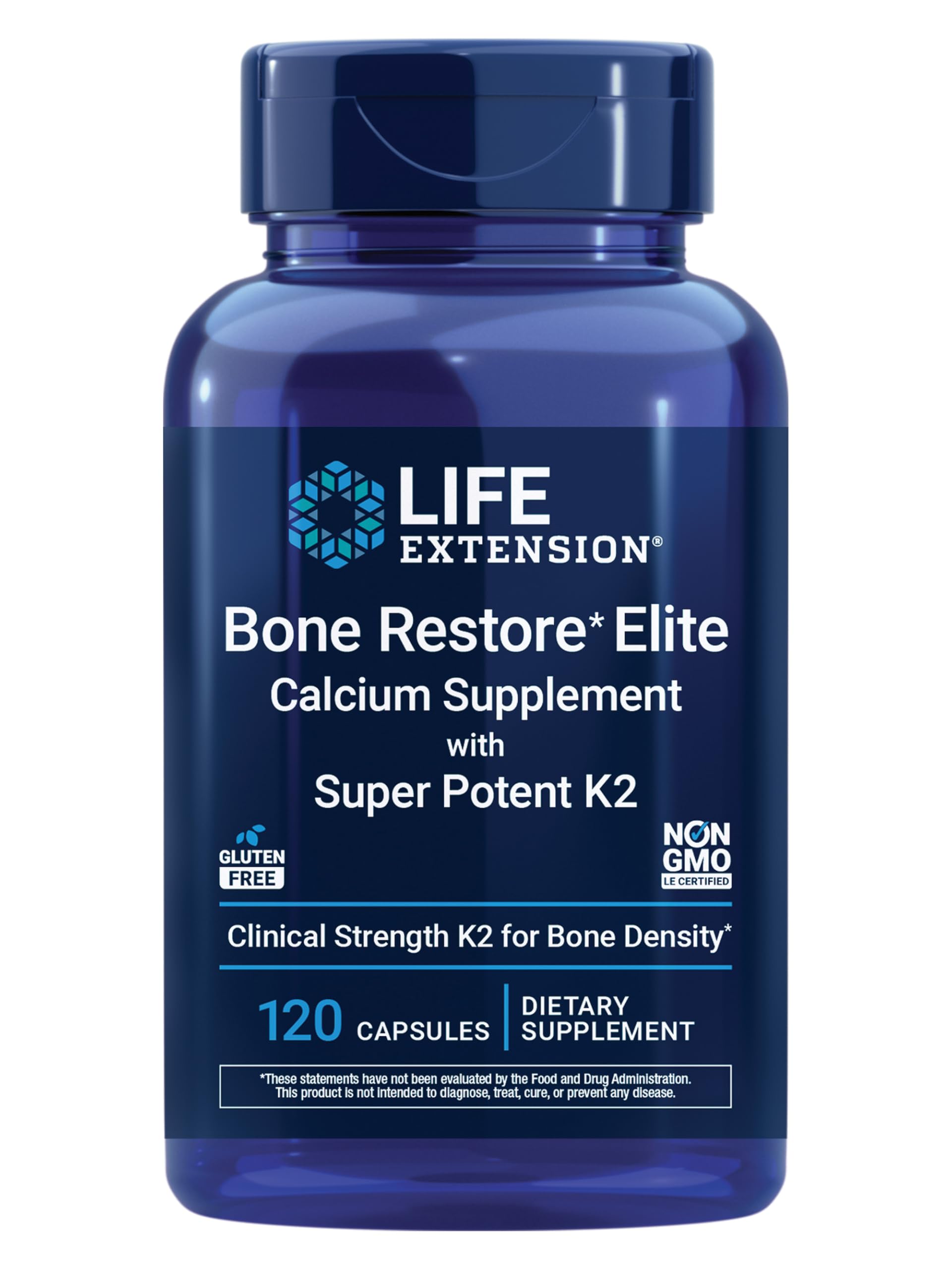 Life Extension Bone Restore Elite – bouteille et emballage, soutien potentiel pour des os sains.