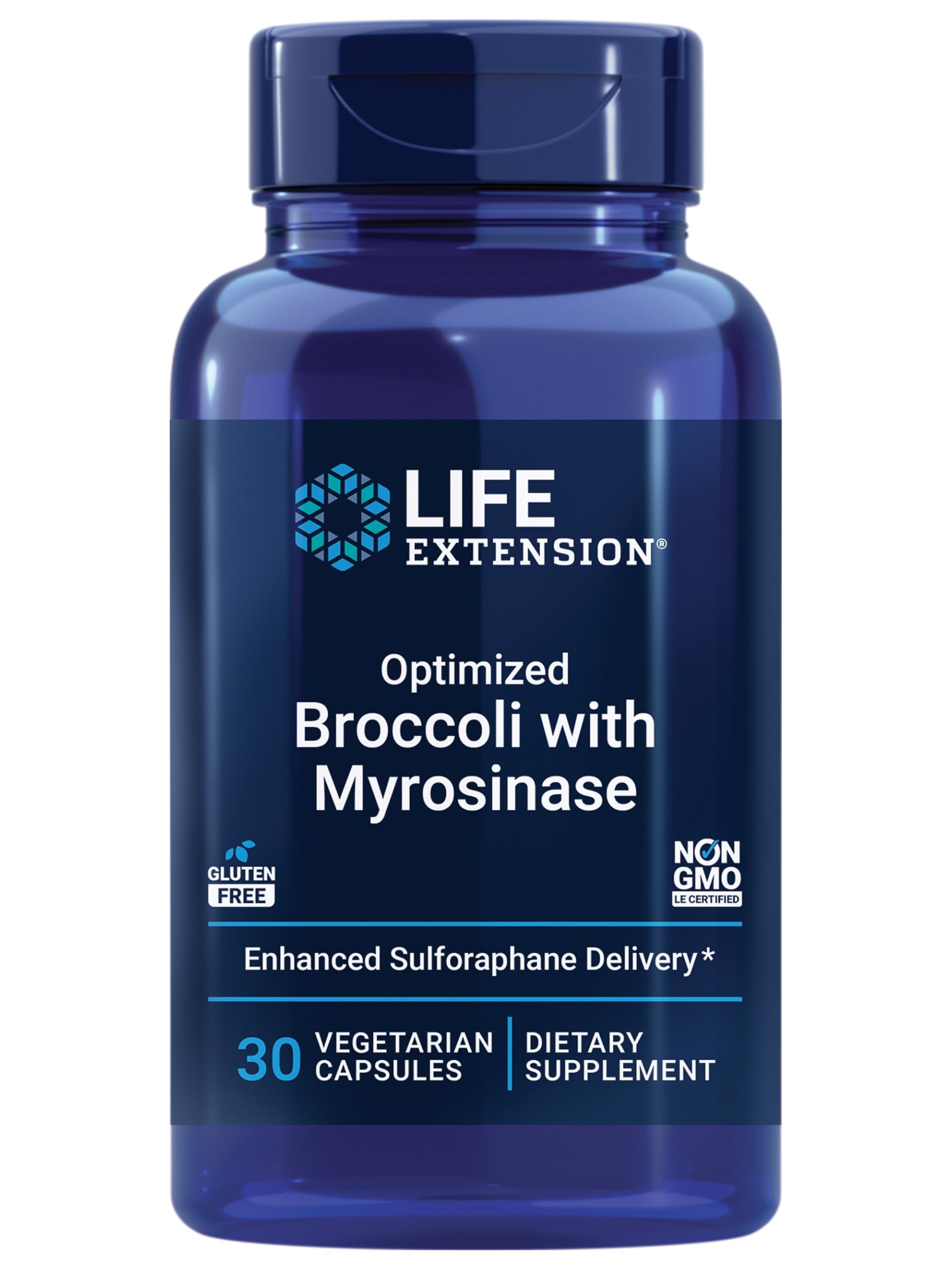 Life Extension brocoli-capcules - meilleure absorption du sulforaphane.