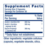 Life Extension Optimisee Carnitine: pré-exercice pour énergie rapide et soutenue