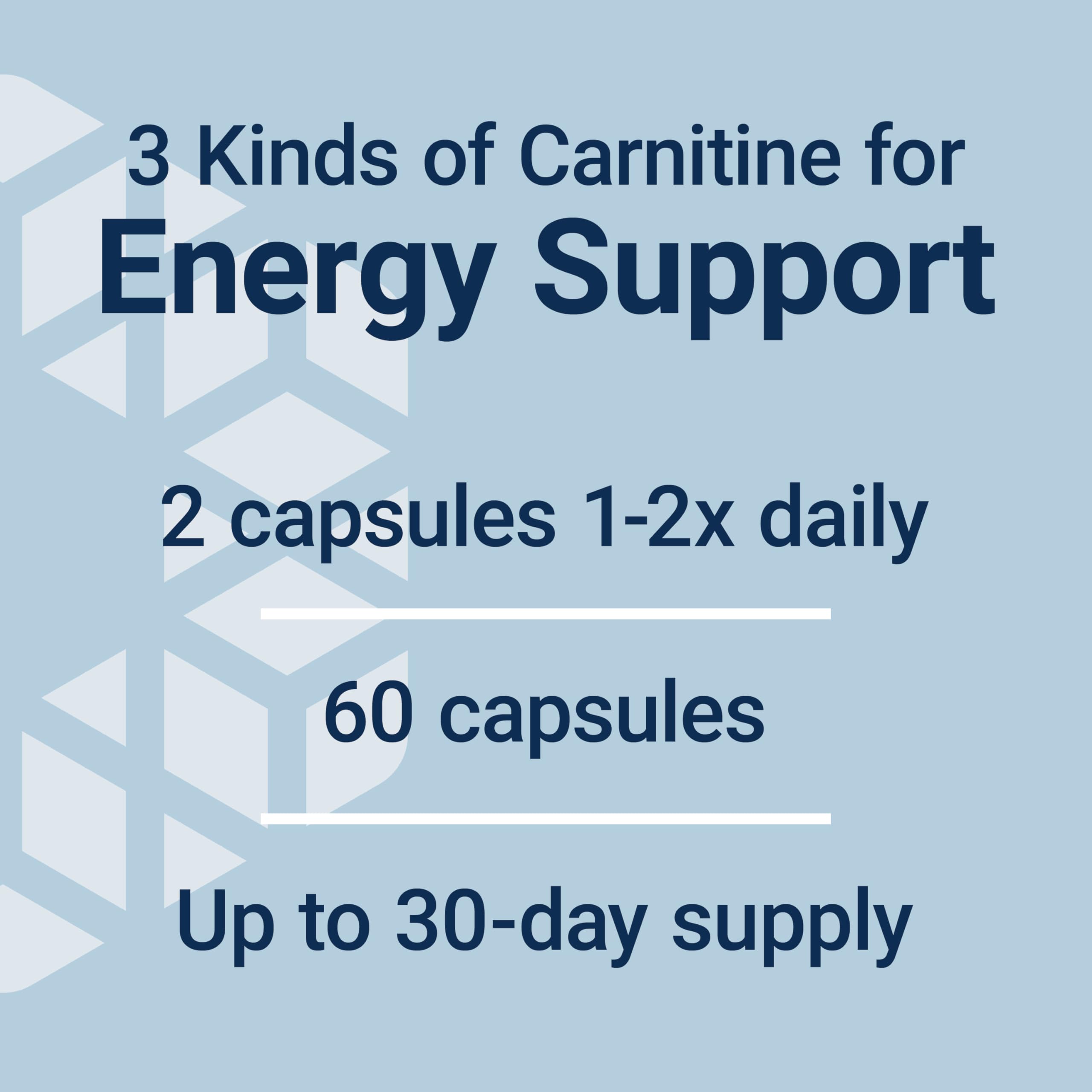 Life Extension Carnitine Optimisee: ingrédients non-OGM et sans gluten