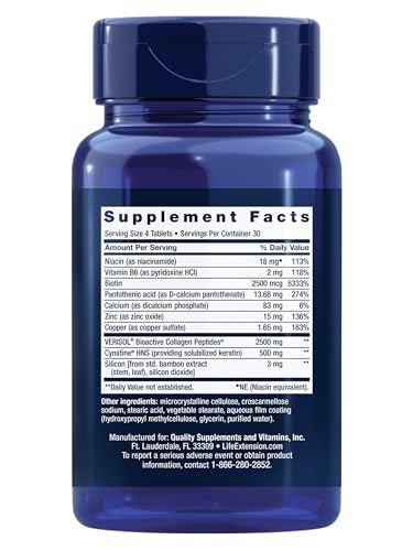 Life Extension Collagène Plus – peau lumineuse grâce à des peptides bioactifs.