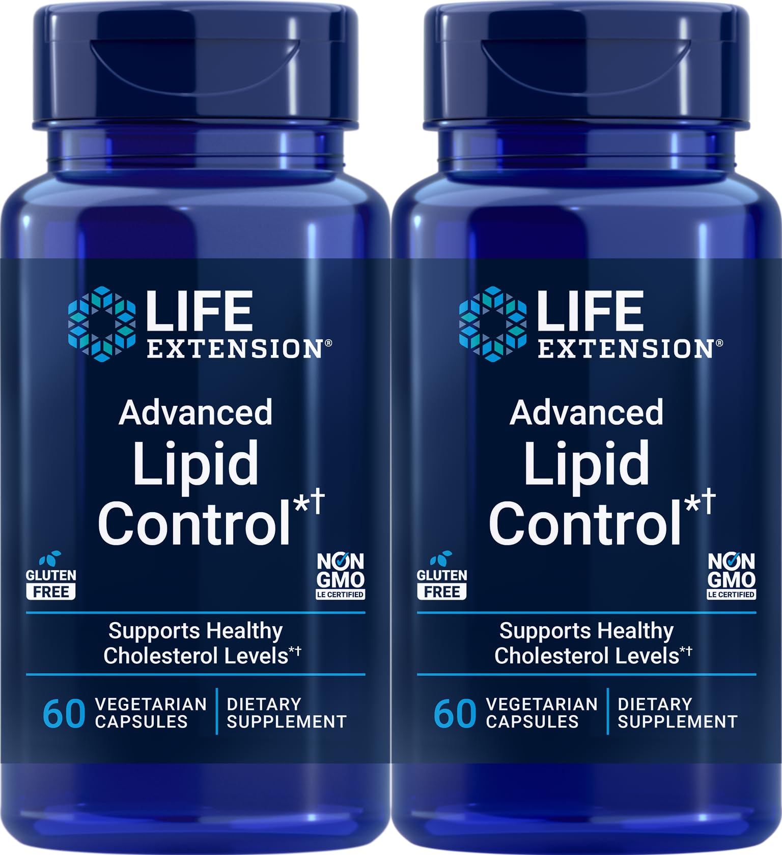 Life Extension Contrôle Lipides Avancé — vue de la bouteille pour un usage quotidien.