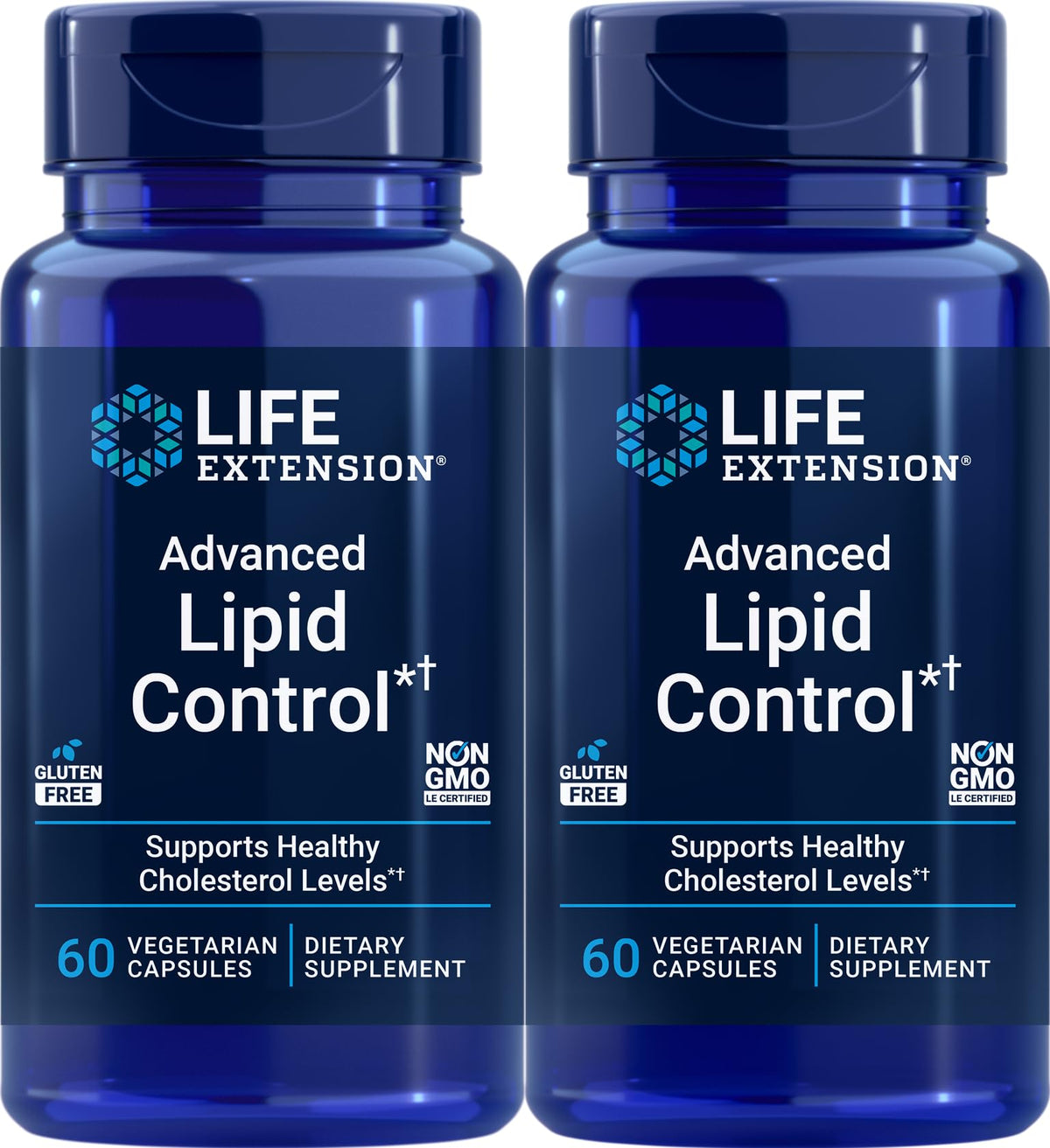 Life Extension Contrôle Lipides Avancé — vue de la bouteille pour un usage quotidien.
