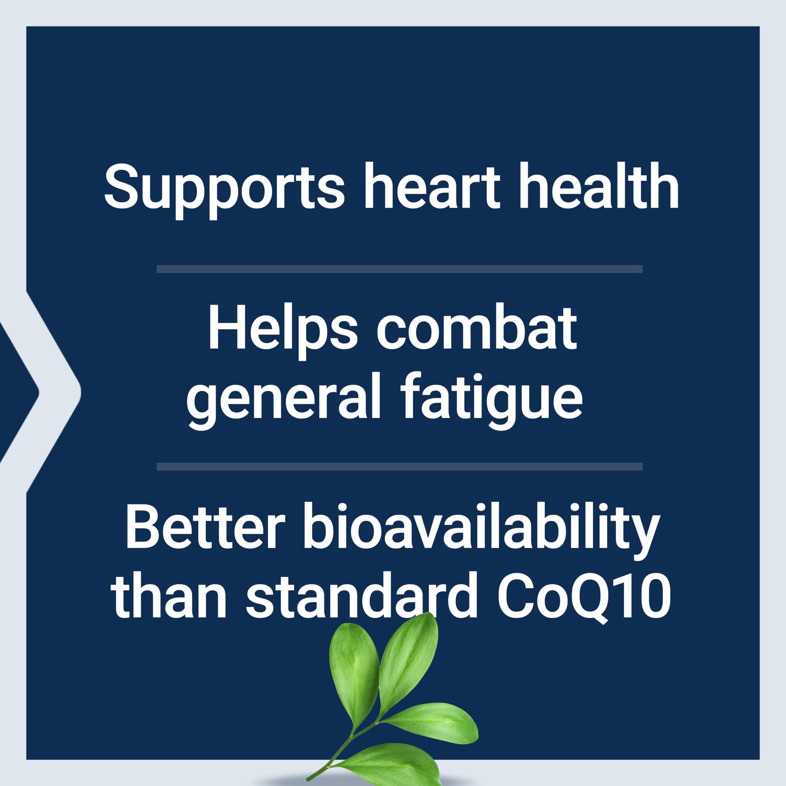 Life Extension CoQ10 Ubiquinol soutient la santé du cœur.
