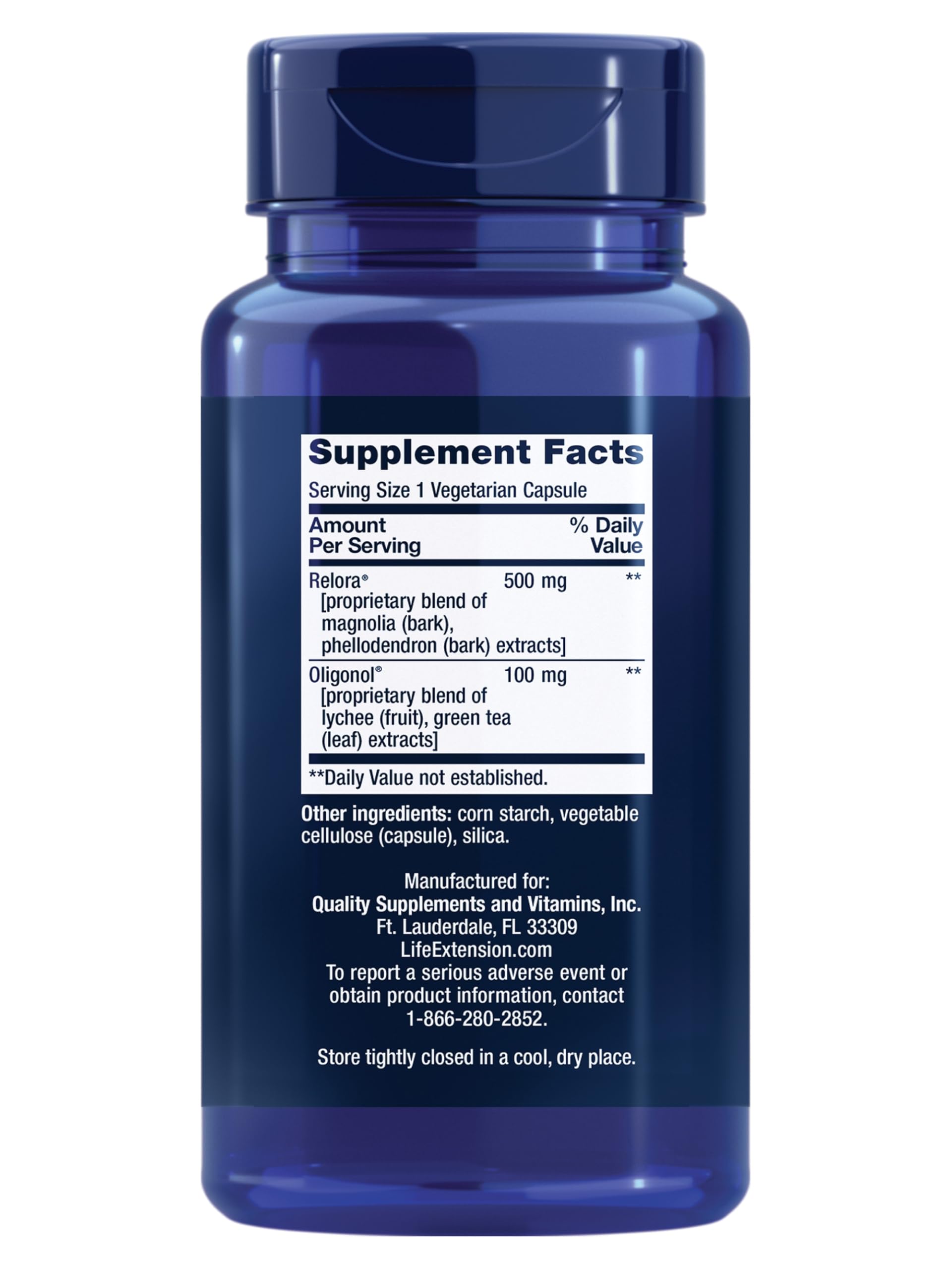 Life Extension Cortisol-Stress Balance – gélules faciles à avaler dans une routine.