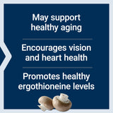 Life Extension Essential Youth L-Ergothioneine – boîte extérieure claire et certifiée sans gluten et non-OGM