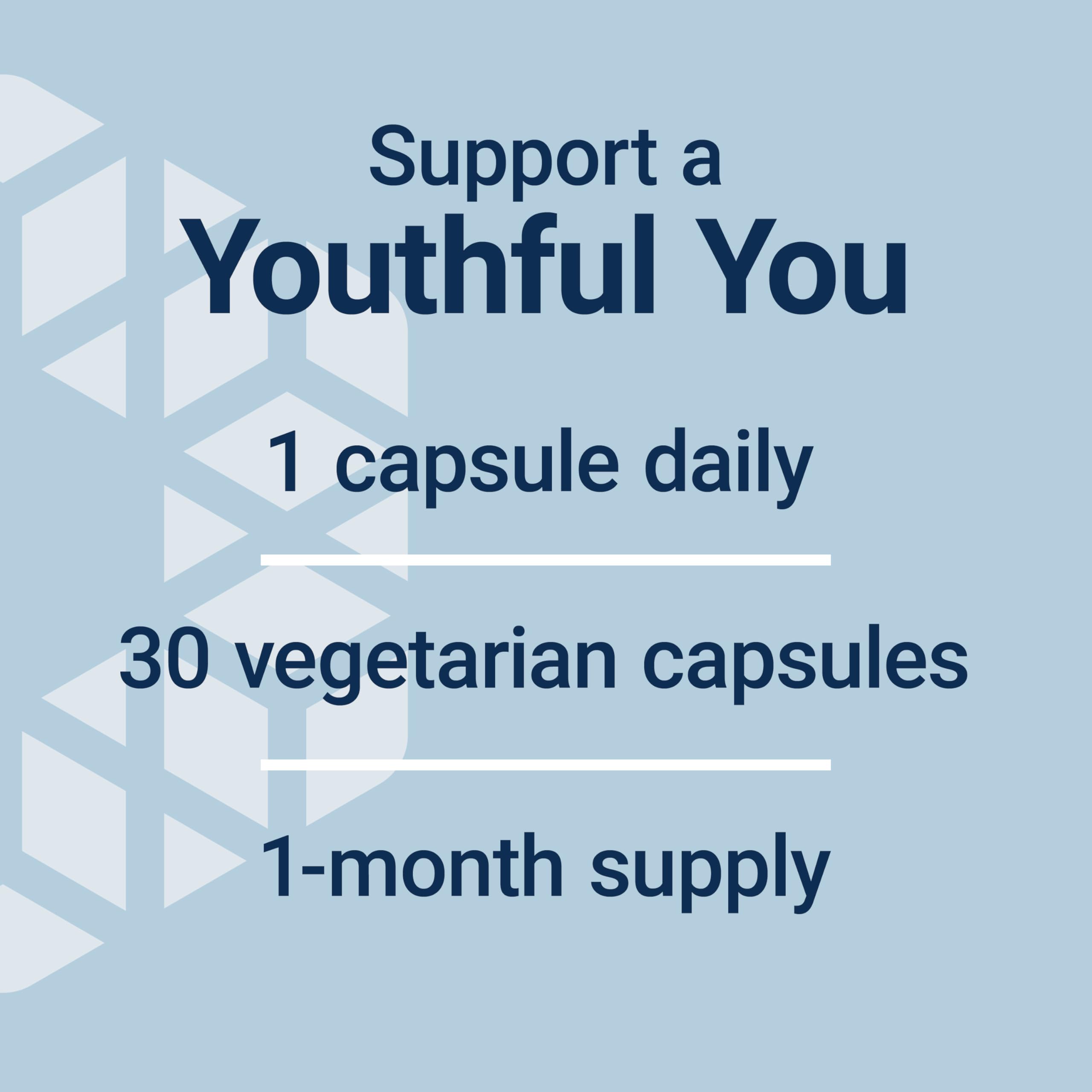 Life Extension Essential Youth L-Ergothioneine – tableau nutritionnel présent sur l’emballage