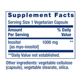 Étiquette Life Extension Inositol Myo – informations transparentes et ingrédients.