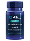 Bouteille FlorAssist Life Extension montrant l’allure du produit et les implications potentielles sur l’humeur.