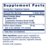 Étiquette FlorAssist Life Extension indiquant les ingrédients et la non‑OGM.