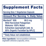 Life Extension Fucoidan Maritech 926, étiquette lisible et informations transparentes.