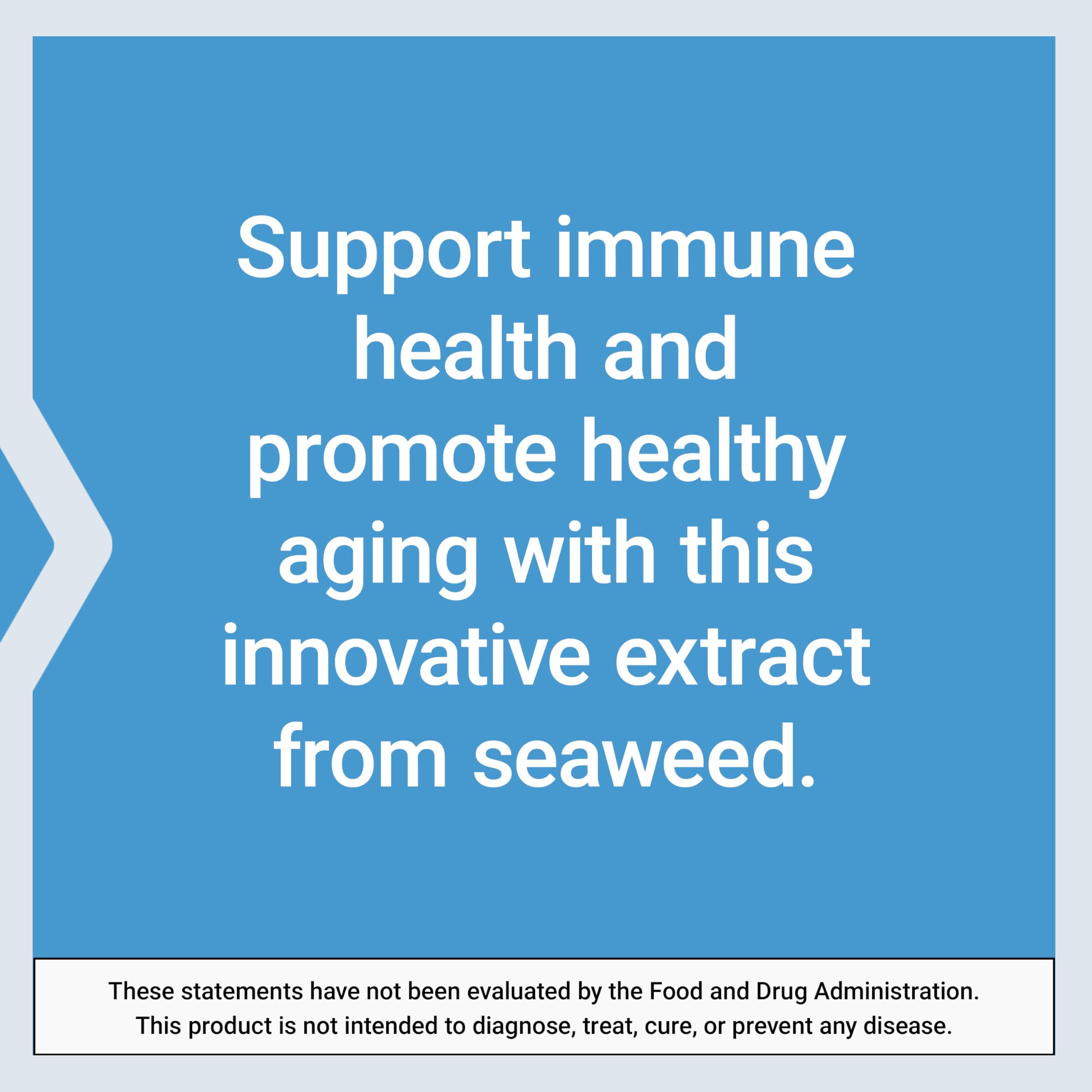 Life Extension Fucoidan Maritech 926, ingrédients non-OGM et sans gluten.