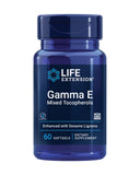 Life Extension Gamma E Mixed Tocopherols – Bouteille claire, protection antioxydante potentielle.