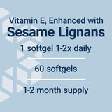 Lignanes-sesame Life Extension, extrait standardisé pour potentialiser les effets Vitamin E.