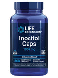 Gélules Life Extension Inositol Myo – soutien possible à l'humeur et équilibre hormonal.