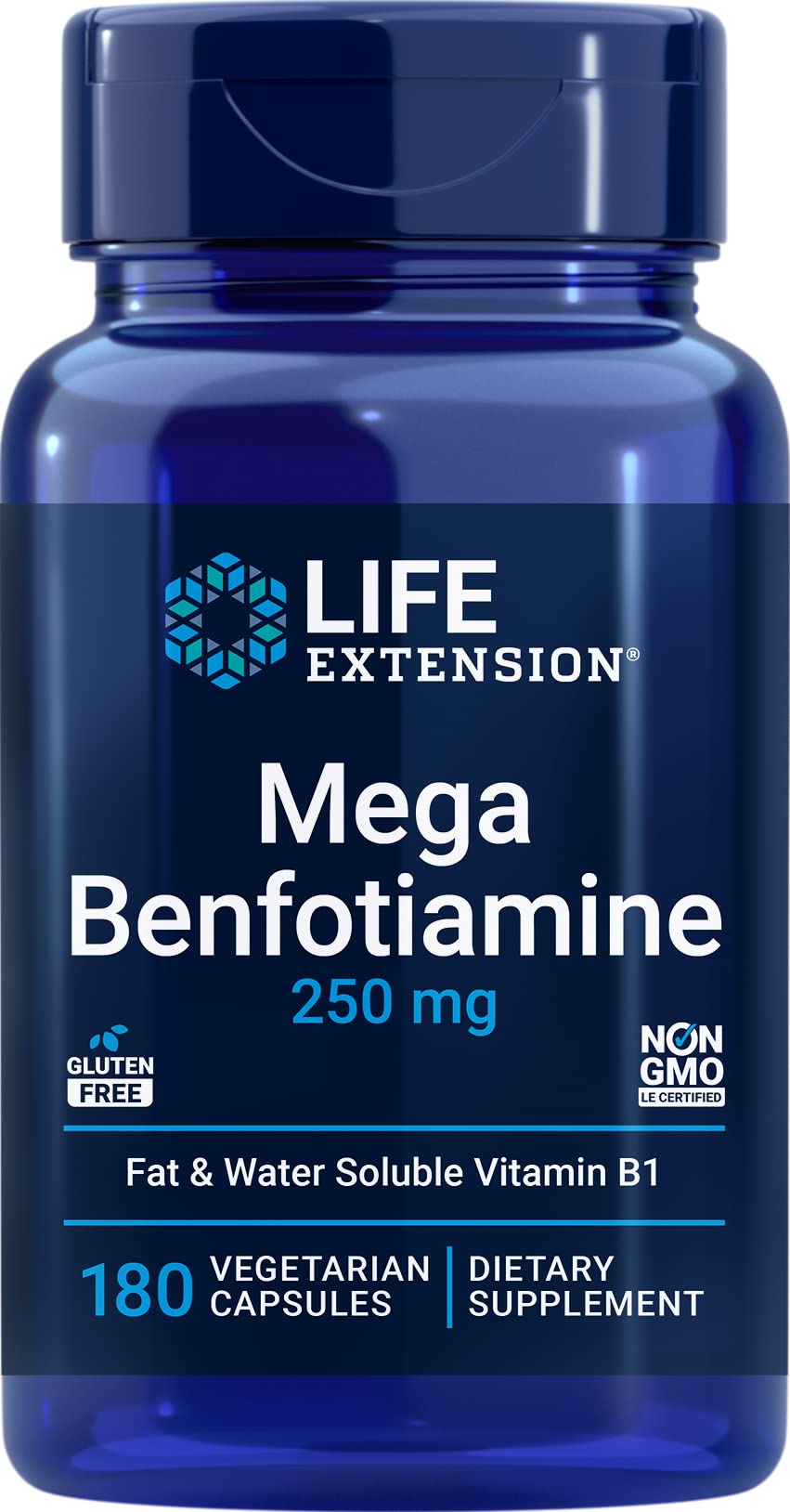 Life Extension MegaBenfotiamine: bouteille prête à l'emploi pour consommation quotidienne