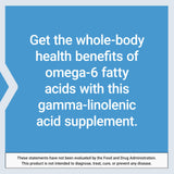Life Extension Mega GLA Sesame Lignans – ingrédients naturels et lignanes de sésame mis en avant.