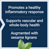 Life Extension Mega GLA Sesame Lignans – étiquette lisible, produit sans gluten et sans OGM.
