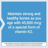 Life Extension Mega Vitamine K2, certificat d’analyse disponible pour le produit.